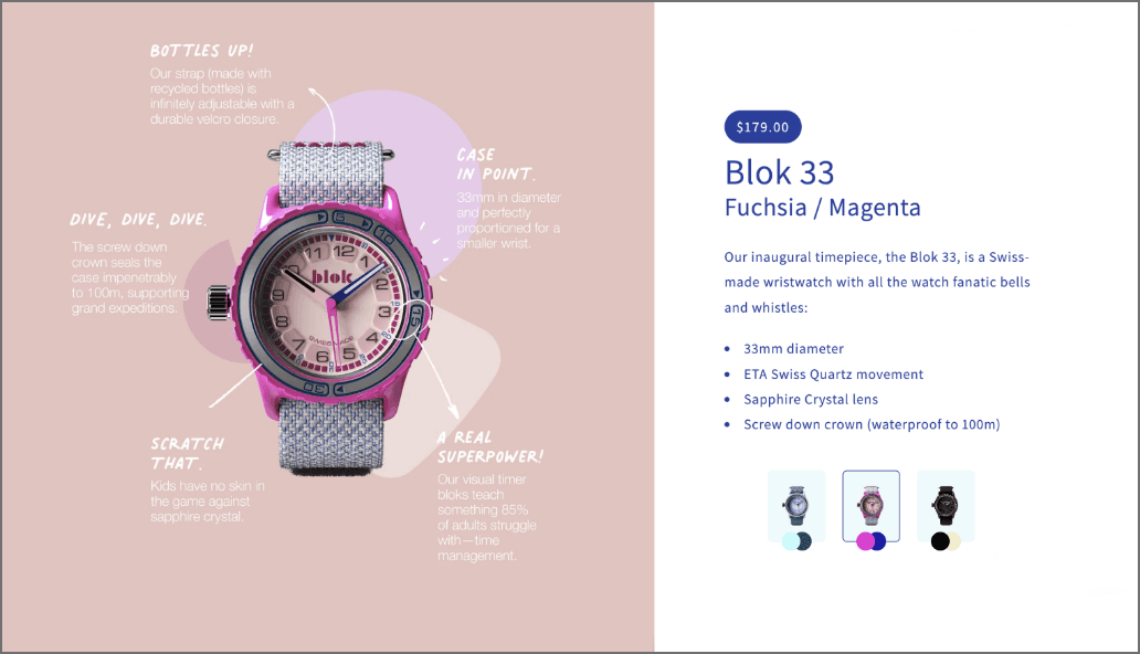 screen about pink clock